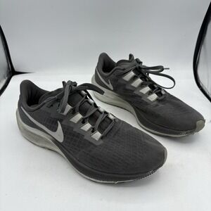 Nike Shoes Men Size 9.5 Air Zoom Pegasus 37 BQ9646-009 Gray Run Sneakers